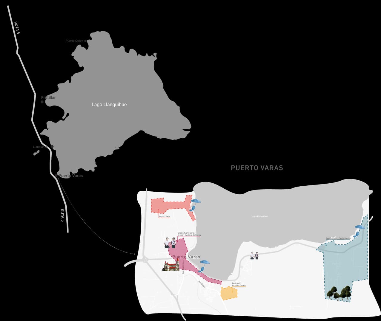 Mapa Lago Llanquihue